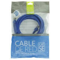 CABLE DE RED RJ45 GHIA 5 MTS 15 PIES PATCH CORD CAT 5E UTP AZUL 100COBRE [ GCB-015 ][ CB-1185 ]