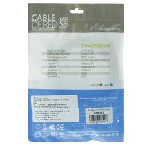 CABLE DE RED RJ45 GHIA 2 MTS 6 PIES PATCH CORD CAT 5E UTP GRIS 100COBRE [ GCB-012 ][ CB-1190 ]