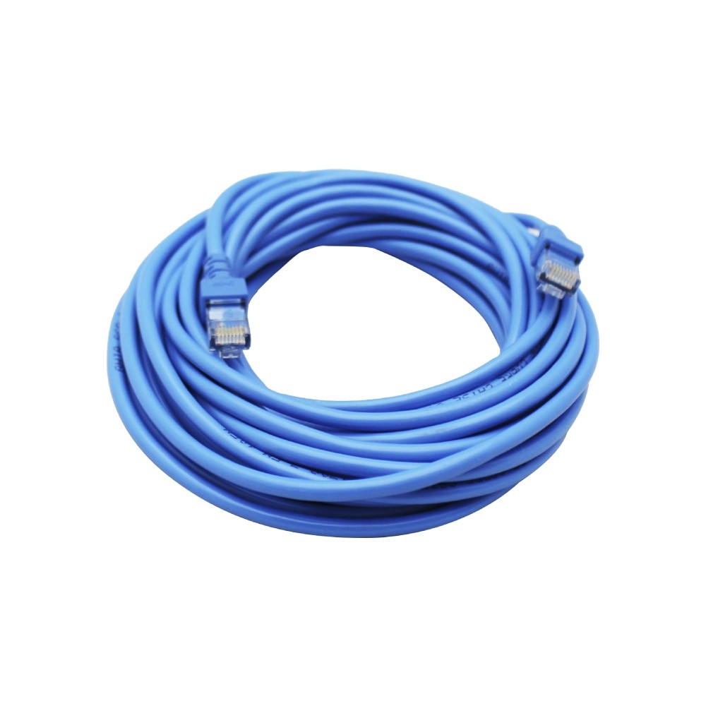 CABLE DE RED RJ45 GHIA 7.5 MTS 22.5 PIES PATCH CORD CAT 5E UTP AZUL 100COBRE [ GCB-017 ][ CB-1196 ]