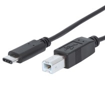 CABLE USB,MANHATTAN,354950,-C V2.0, C-B 2.0M NEGRO 480MBPS [ 354950 ][ CB-1312 ]