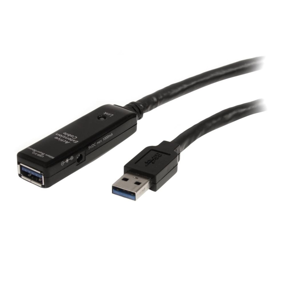 CABLE EXTENSOR DE 10 METROS USB 3.0 SUPERSPEED ACTIVO - PERMITE CONEXION EN CASCADA DE HASTA 2 NIVEL [ USB3AAEXT10M ][ CB-2246 ]