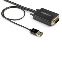 CABLE ADAPTADOR DE VGA A HDMI DE 2M CON AUDIO - 1920 X 1080 - CONVERTIDOR ACTIVO VGA A HDMI - MACHO  [ VGA2HDMM2M ][ CB-2319 ]