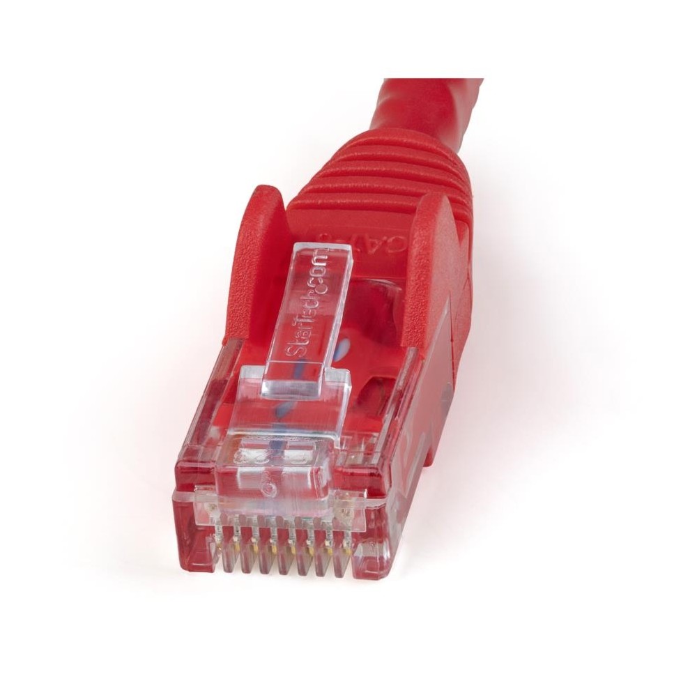 CABLE DE 15M DE RED GIGABIT ETHERNET UTP PATCH CAT6 CAT 6 RJ45 SNAGLESS SIN ENGANCHES - ROJO - START [ N6PATC15MRD ][ CB-2321 ]