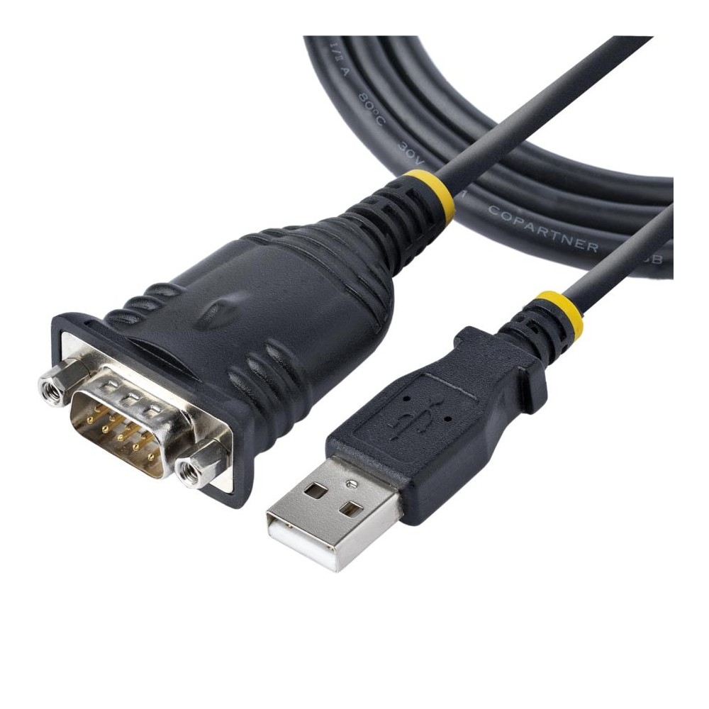 CABLE DE 1M USB A SERIAL, CONVERTIDOR DB9 MACHO RS232 A USB, PROLIFIC, ADAPTADOR USB A SERIAL PARA P [ 1P3FP-USB-SERIAL ][ CB-2379 ]