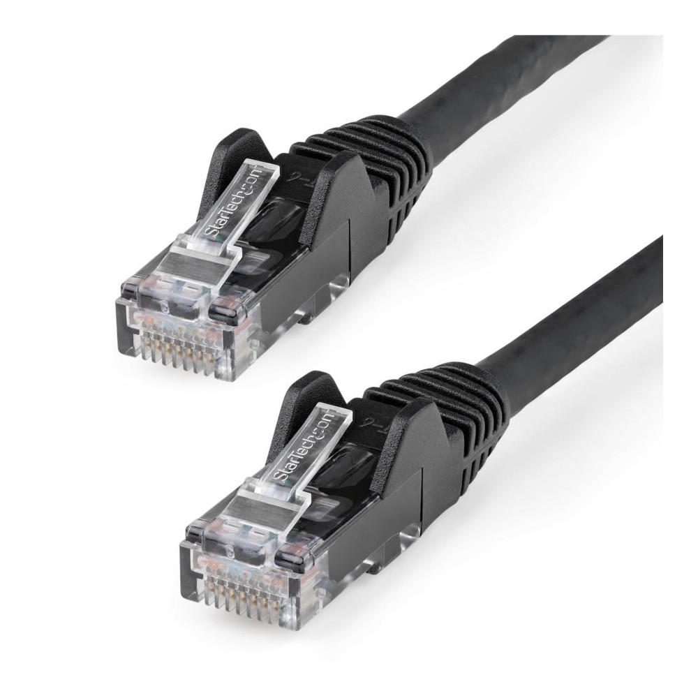 CABLE ETHERNET CAT 6 DE 50 CM - LSZH - CABLE DE RED PATCH CAT6 UTP RJ45 POE DE 100W 10 GBE SIN ENGAN [ N6LPATCH50CMBK ][ CB-2476 ]