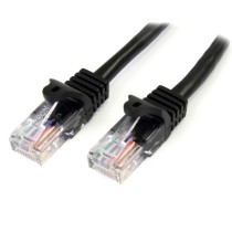 CABLE DE 2M NEGRO DE RED FAST ETHERNET CAT5E RJ45 SIN ENGANCHE - CABLE PATCH SNAGLESS - STARTECH.COM [ 45PAT2MBK ][ CB-2491 ]