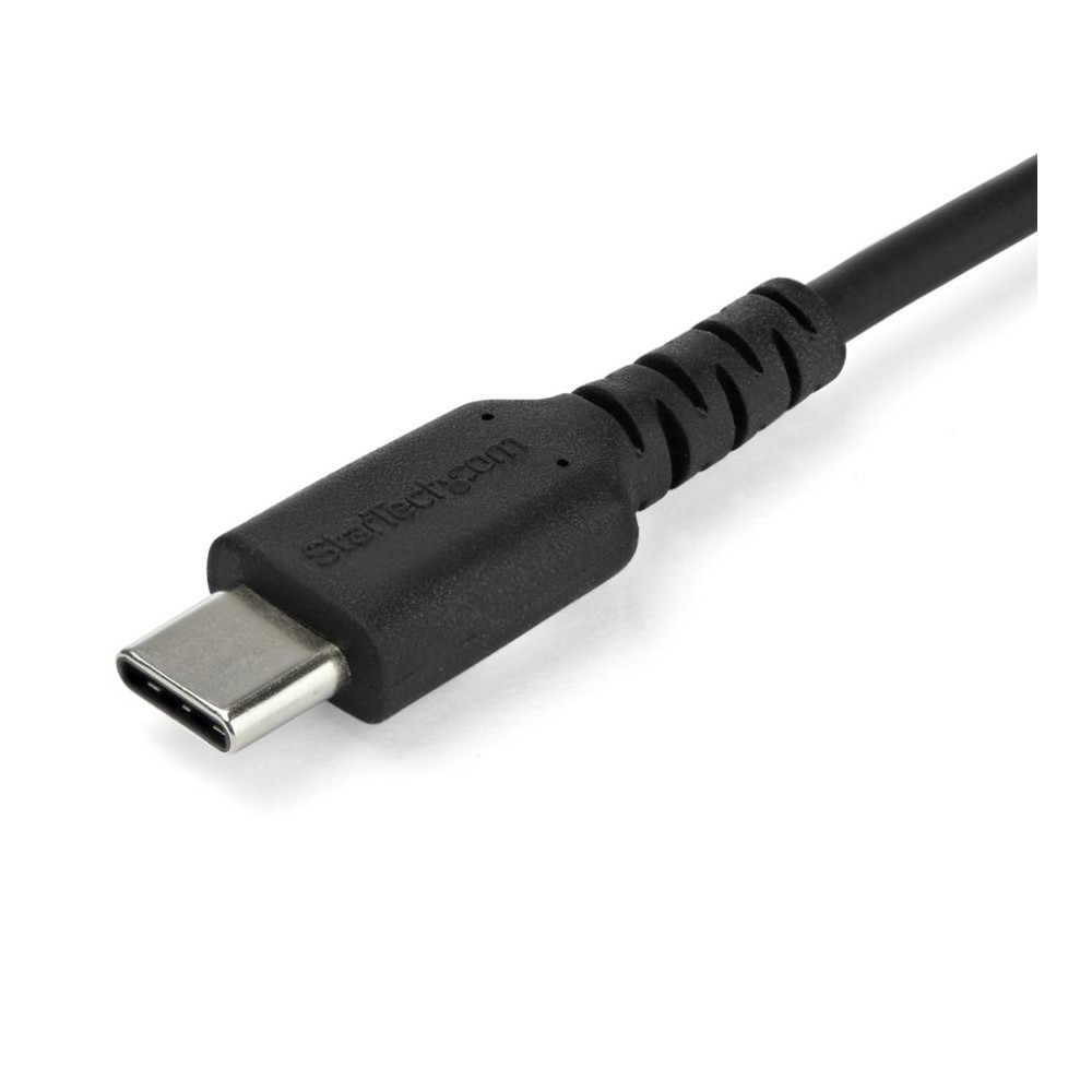 CABLE DE CARGA DE 1M USB C - DE CARGA RAPIDA USB 2.0 TIPO C A USB C REVESTIMIENTO TPE DE FIBRA DE AR [ RUSB2CC1MB ][ CB-2495 ]