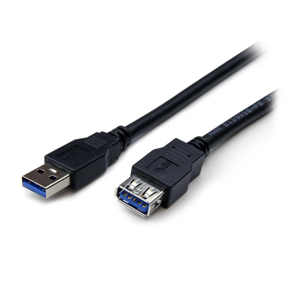 CABLE DE 1.8M DE EXTENSION ALARGADOR PASIVO USB 3.0 SUPERSPEED - MACHO A HEMBRA USB A - EXTENSOR - N [ USB3SEXT6BK ][ CB-2496 ]