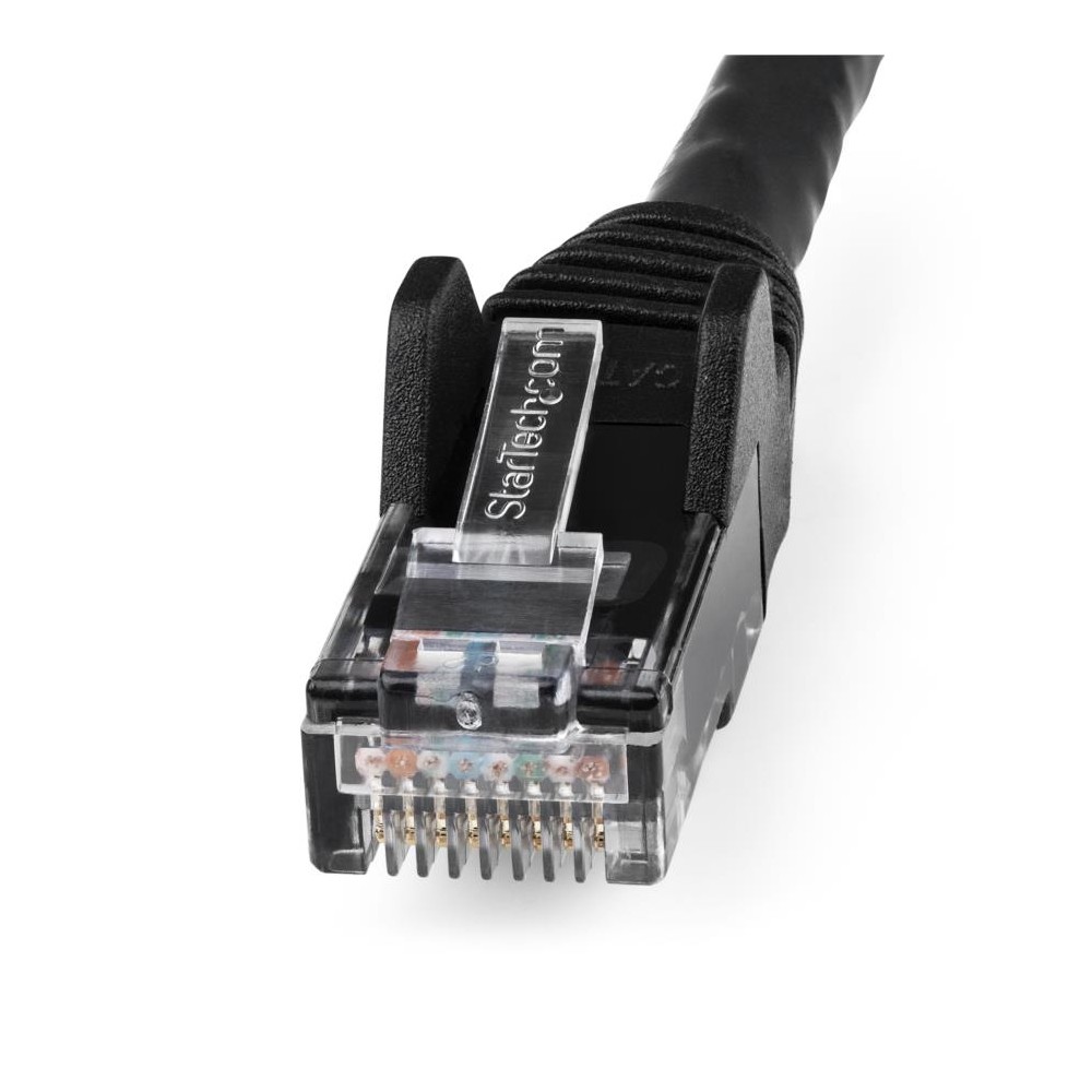 CABLE DE 3M DE RED ETHERNET UTP SIN ENGANCHES CAT6 GIGABIT - NEGRO - STARTECH.COM MOD. N6PATCH10BK [ N6PATCH10BK ][ CB-2513 ]