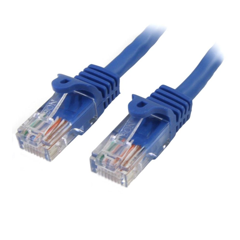 CABLE DE 2M AZUL DE RED FAST ETHERNET CAT5E RJ45 SIN ENGANCHE - CABLE PATCH SNAGLESS - STARTECH.COM  [ 45PAT2MBL ][ CB-2517 ]