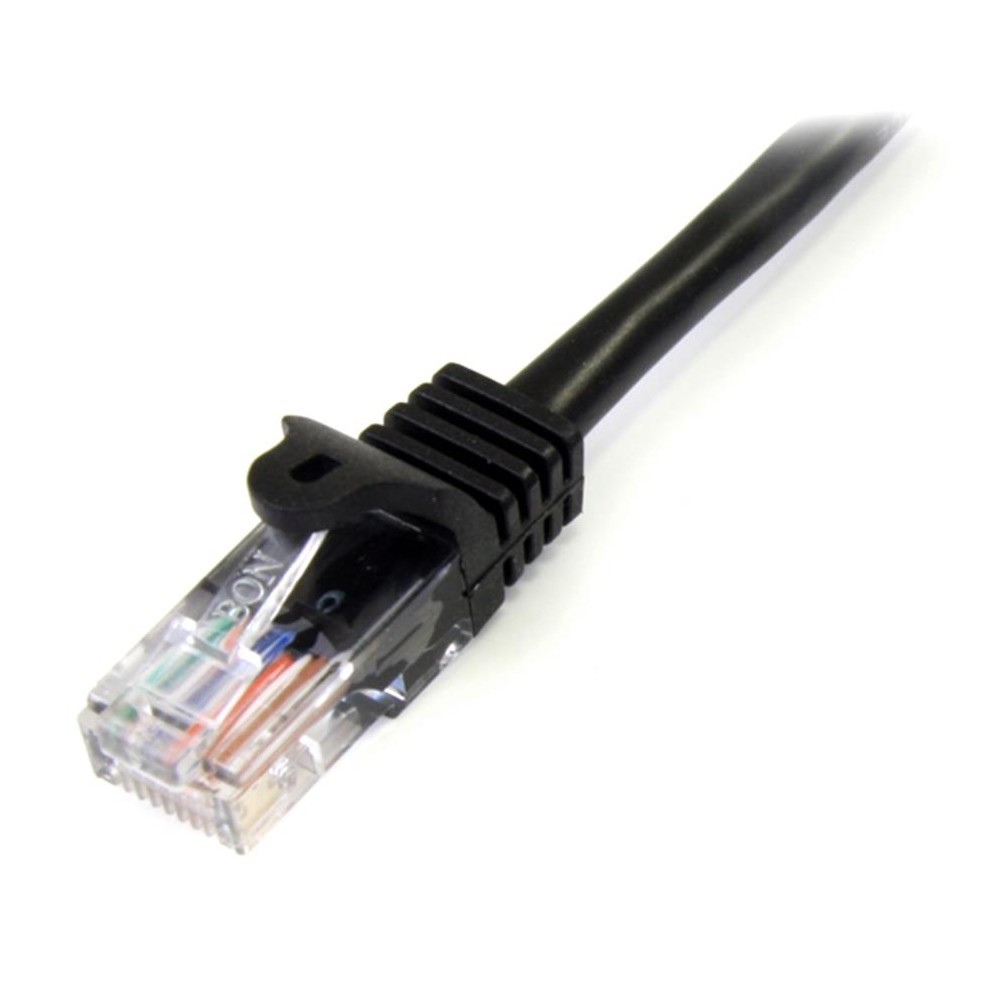 CABLE DE 3M NEGRO DE RED FAST ETHERNET CAT5E RJ45 SIN ENGANCHE - CABLE PATCH SNAGLESS - STARTECH.COM [ 45PAT3MBK ][ CB-2522 ]