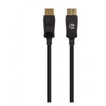 CABLE DISPLAYPORT,MANHATTAN,353595, V1.4 M-M 1.0M NEGRO 8K60HZ [ 353595 ][ CB-2634 ]