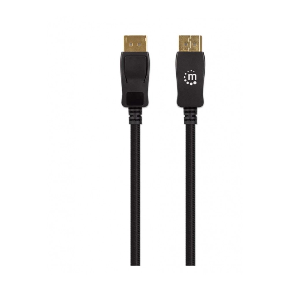 CABLE DISPLAYPORT,MANHATTAN,353595, V1.4 M-M 1.0M NEGRO 8K60HZ [ 353595 ][ CB-2634 ]