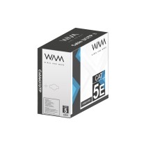 BOBINA DE CABLE WAM CAT5E UTP CCA 24 AWG 305 MTS COLOR GRIS  [ CAT5E-GRIS ][ CB-682 ]