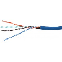 BOBINA DE CABLE CONDUMEX CAT5E UTP BRAVO TWIS CM 100% COBRE 24 AWG 305 MTS COLOR AZUL [ 664456123003450 ][ CB-744 ]