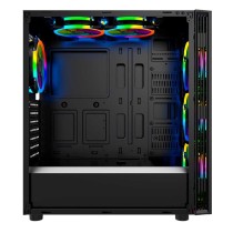 GABINETE GAMER OCELOT/NEGRO/MEDIA TORRE/SOPORTA 6X VENTILADORES 120MM/SOPORTA GPU 350MM/CRISTAL TEMP [ OGMC01 ][ CS-672 ]