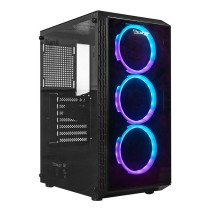 GABINETE GAMER. NEGRO/ OCELOT/ ATX/ PANEL FRONTAL Y LATERAL CRISTAL TEMPLADO/ 5 BAHIAS DE ALMACENAMI [ OG-C-E1 ][ CS-786 ]