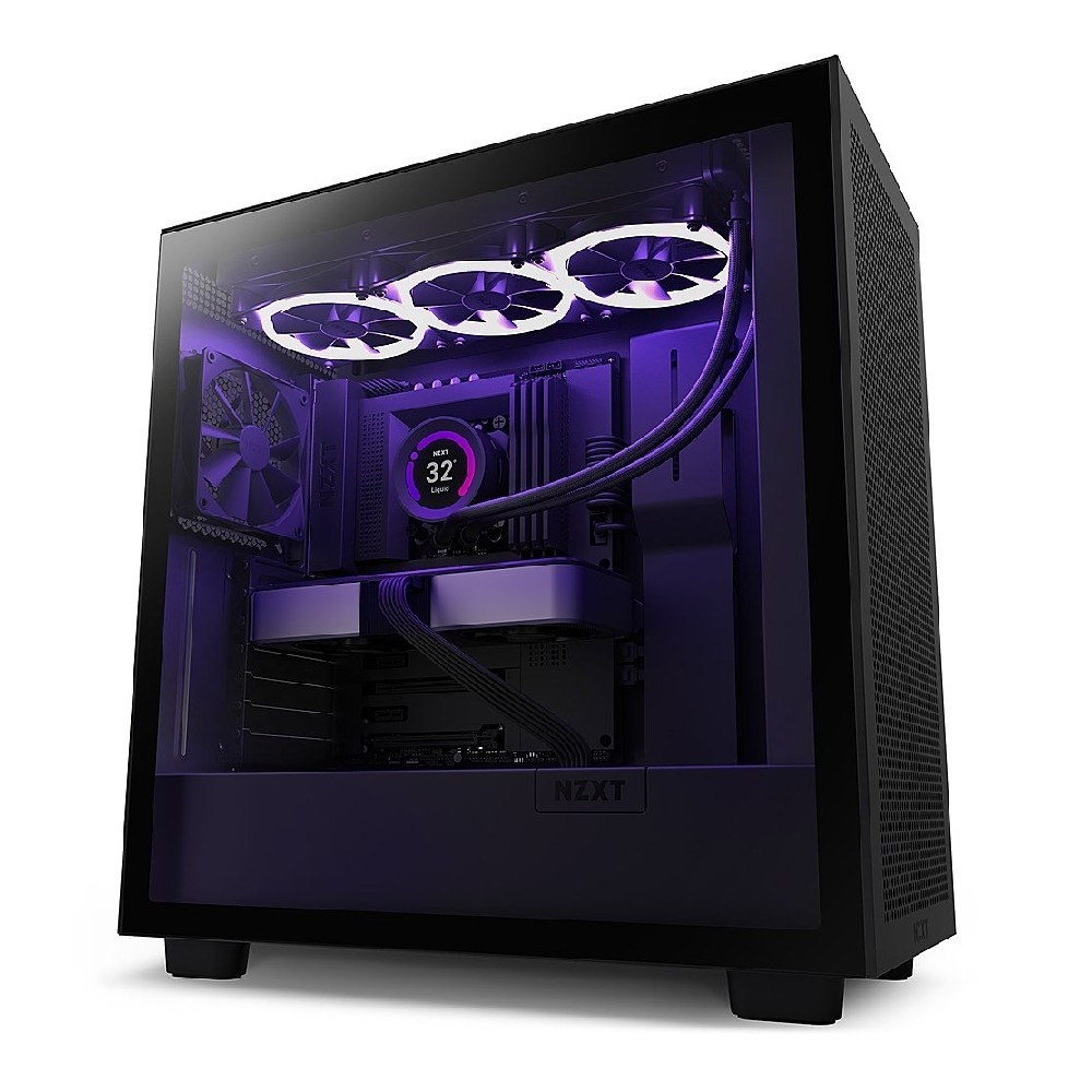 GABINETE NZXT H7 FLOW/NEGRO MATE/CON VENTANA/MIDI-TOWER/MICRO-ATX/GAMER [ CM-H71FB-01 ][ CS-799 ]