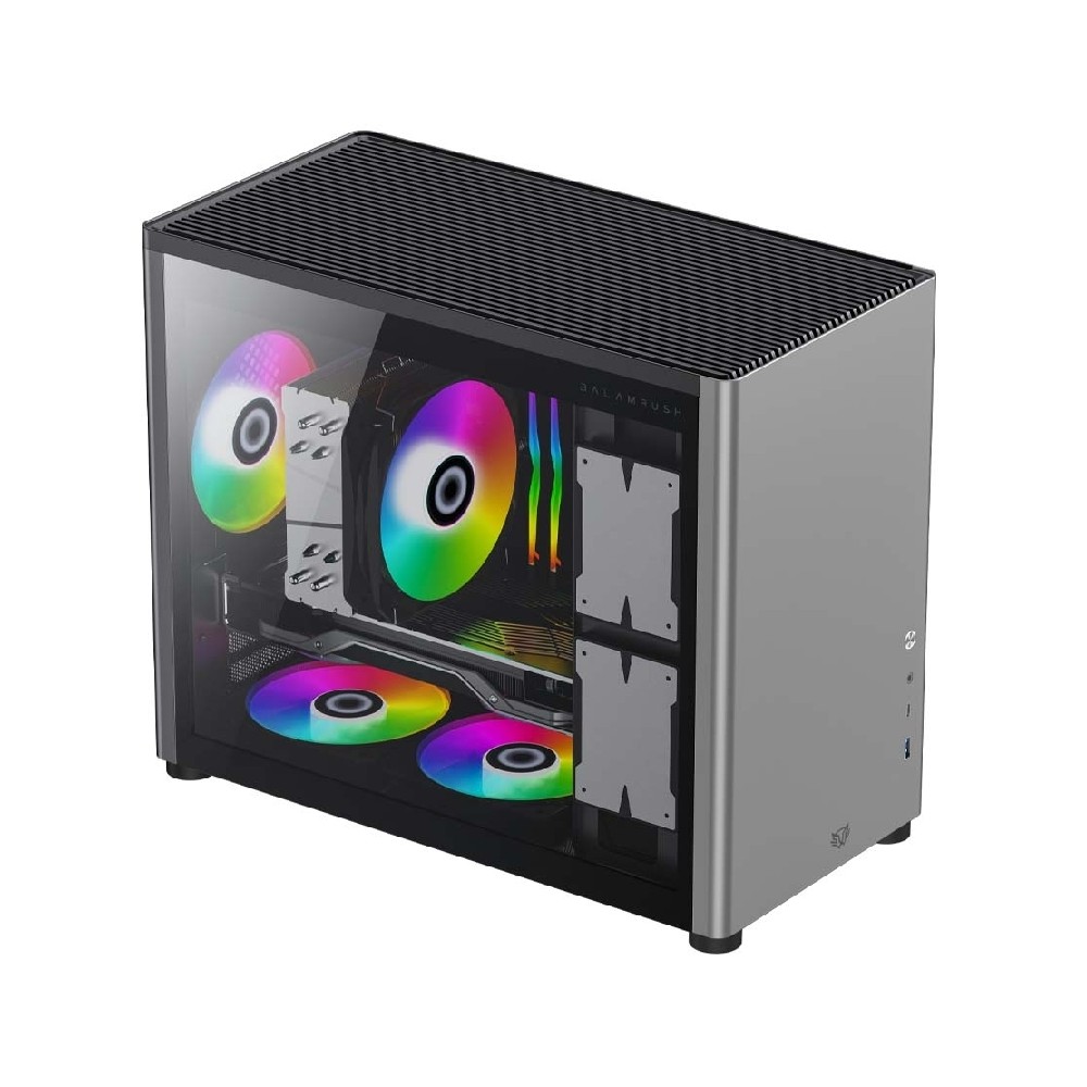 GABINETE BALM RUSH IRIS SPECIAL GI985 / MICRO TORRE / MICRO ATX, MINI-ITX / PANEL CRISTAL TEMPLADO / [ BR-935371 ][ CS-882 ]