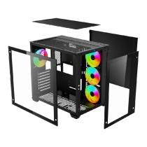 GABINETE BALAM RUSH TANK PRO GM930/ MINI TORRE / MICRO ATX, MINI-ITX / PANEL CRISTAL TEMPLADO/ MALLA [ BR-935944 ][ CS-884 ]