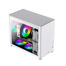 GABINETE BALAM RUSH ERIS FROST GI985/ MICRO TORRE / MICRO ATX, MINI-ITX / PANEL CRISTAL TEMPLADO/ ME [ BR-935647 ][ CS-888 ]