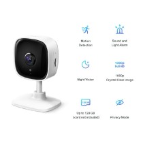 CAMARA IP TP-LINK TAPO C100 WIFI 2MP 1080P CAPACIDAD PARA MICROSD 128GB VISION NOCTURNA DETECCION DE [ TAPO-C100 ][ CV-1234 ]