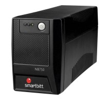 NO BREAK SMARTBITT 750 VA / 375 W, 6 CONTACTOS, CON REGULADOR Y SUPRESOR DE PICOS. [ SBNB750 ][ FR-1023 ]