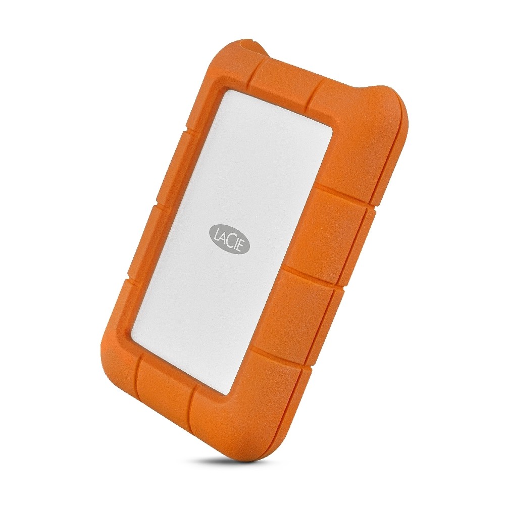 DISCO DURO EXTERNO LACIE RUGGED USB-C 2TB 2.5 PORTATIL USB 3.1 NARANJA-PLATA WINDOWS MAC CONTRAGOLPE [ STFR2000800 ][ HD-2371 ]