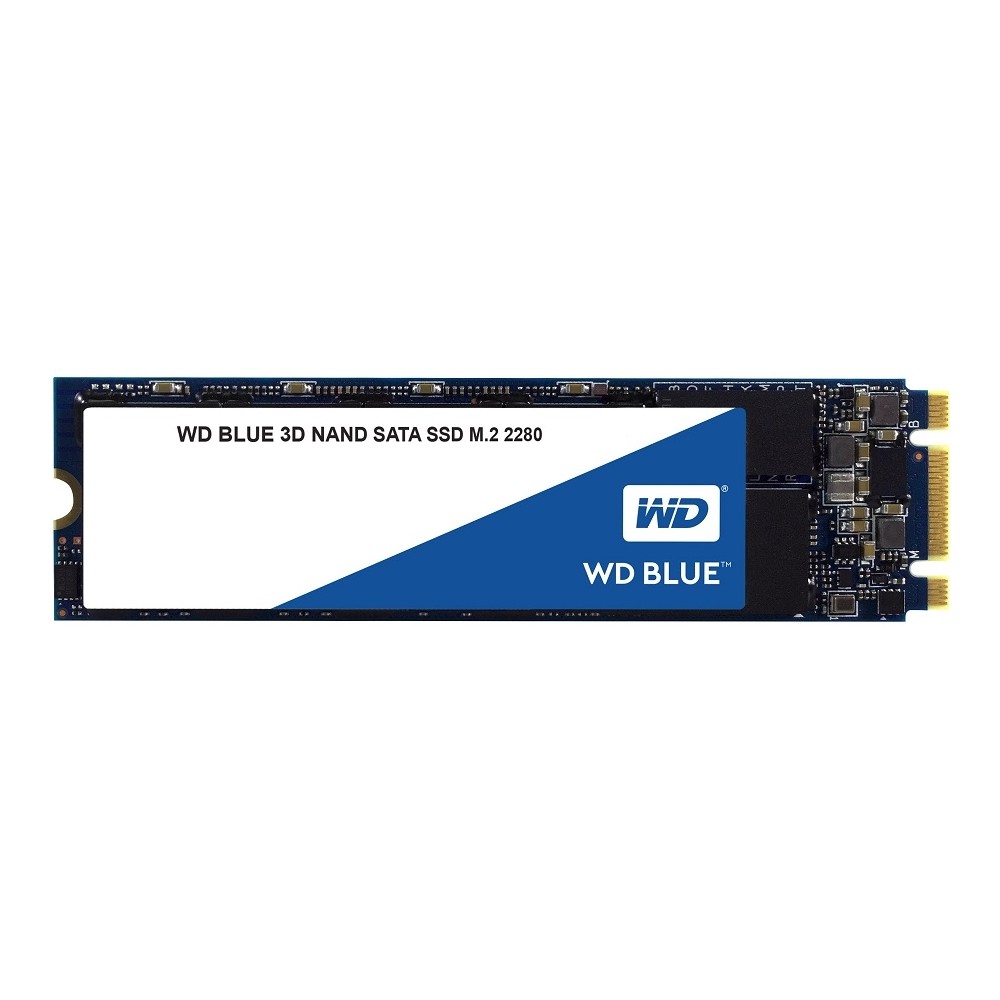 UNIDAD DE ESTADO SOLIDO SSD INTERNO WD BLUE 250GB M.2 2280 SATA3 6GB/S LECT.550MBS ESCRIT.525MBS PC  [ WDS250G3B0B ][ HD-2710 ]