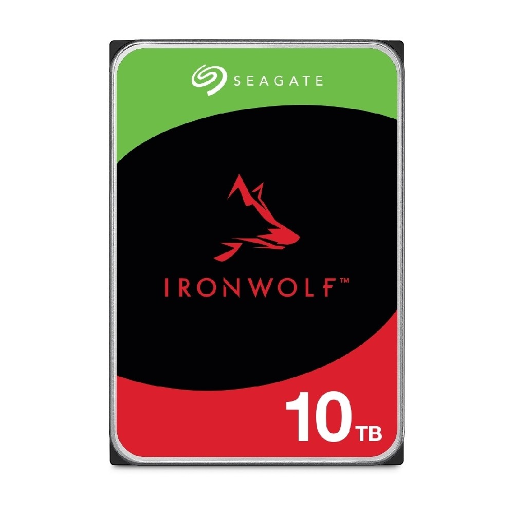 DISCO DURO INTERNO SEAGATE IRONWOLF 10TB 3.5 ESCRITORIO SATA3 6GB/S 256MB 7200RPM 24X7 HOT-PLUG NAS  [ ST10000VN000 ][ HD-2806 ]