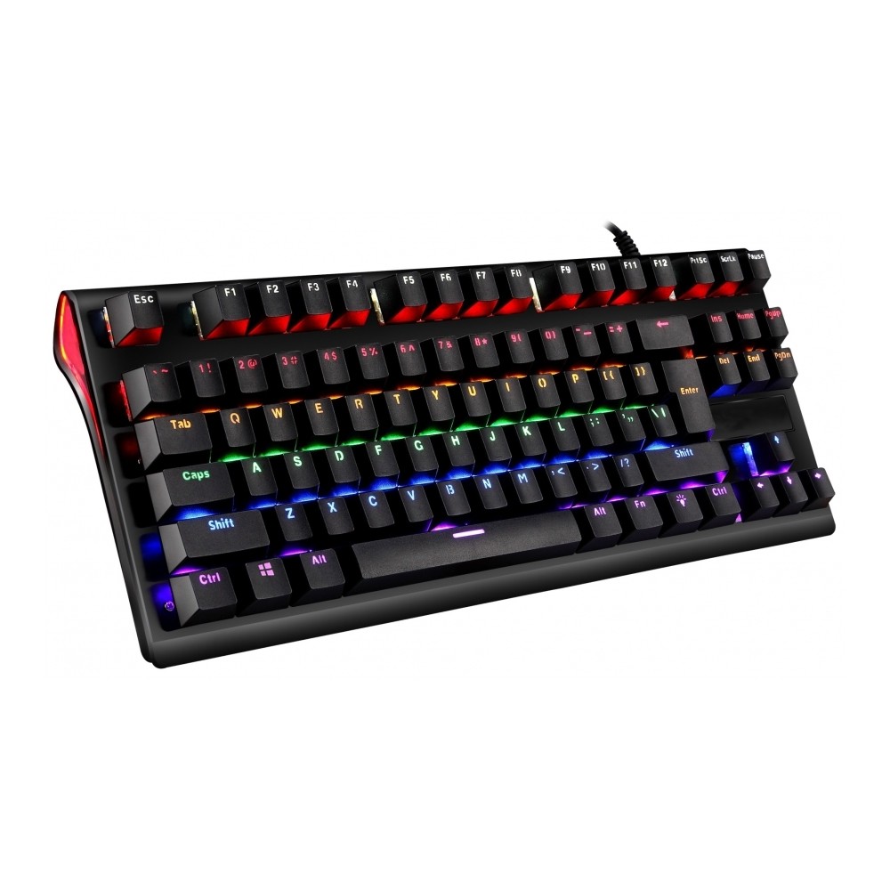 TECLADO MECANICO OCELOT/ALAMBRICO/SWITCH AZUL/PLASTICO/RGB/ NEGRO/ COLORES AJUSTABLES/PLUG PLAY/GAME [ OGMK02 ][ KB-760 ]