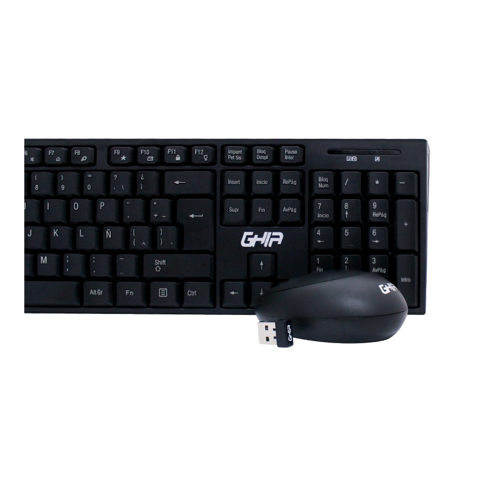 TECLADO/MOUSE COMBO INALAMBRICO GT5000 GHIA/ COLOR NEGRO [ GT5000 ][ KB-791 ]