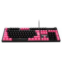 TECLADO MECANICO EXTENDIDO OCELOT/ALAMBRICO/ILUMINACION TIPO RGB CUBIERTA DE ABS/COLOR NEGRO CON ROS [ OGMK04 ][ KB-826 ]