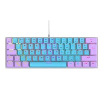 TECLADO MECANICO 60 OCELOT CREATORS COLOR WAY AZUL CON MORADO, TIPO DE SWITCH AZUL [ CANDY-BLUE-60-OC ][ KB-866 ]