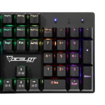 TECLADO ALAMBRICO TIPO MECANICO TKL SWITCH ROJO FULL RGB, ESTRUCTURA DE ABS [ OK-TKL2 ][ KB-890 ]