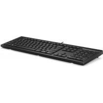 TECLADO ALAMBRICO HP 25 QWERTY ESPA NEGRO USB [ 266C9AAABM ][ KB-906 ]