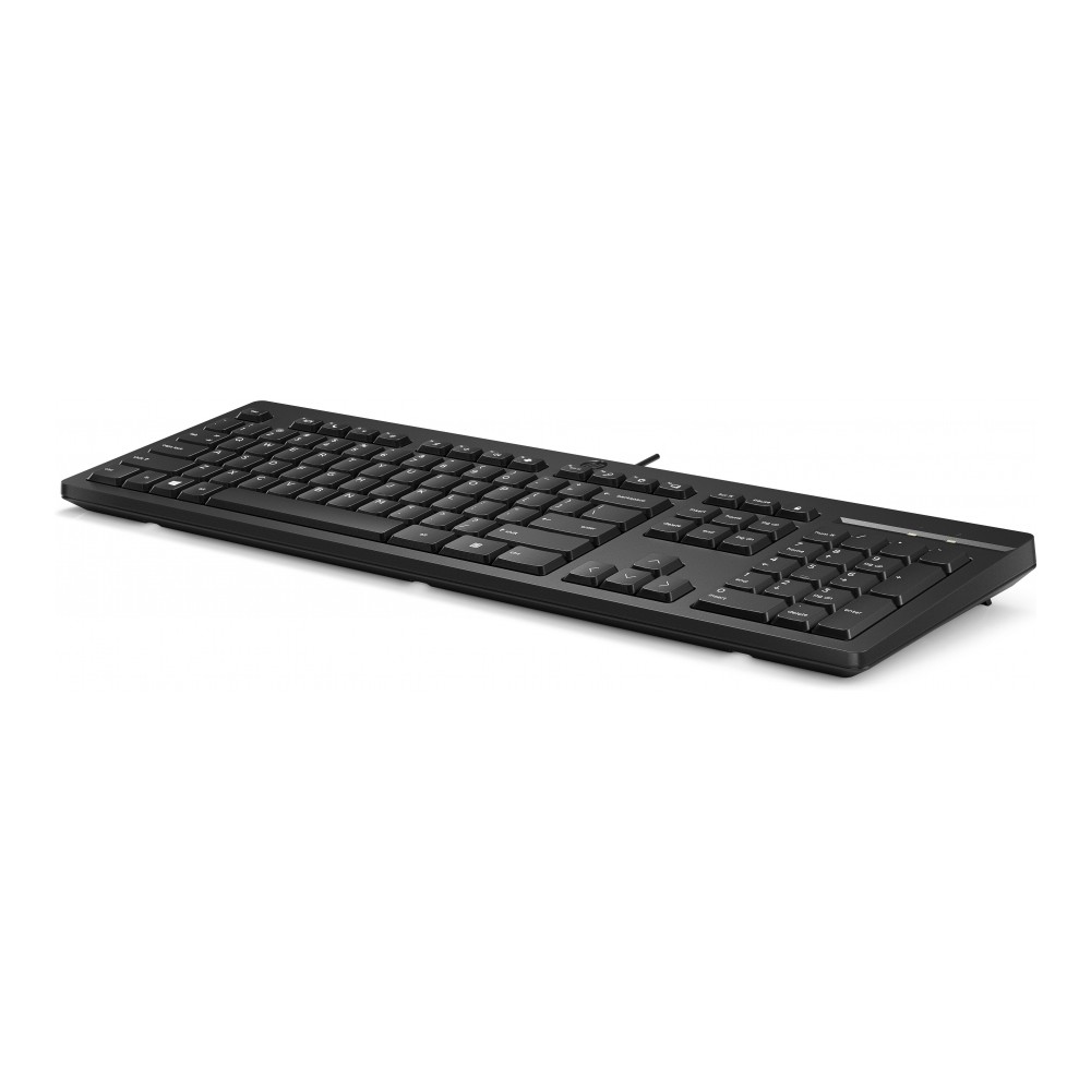 TECLADO ALAMBRICO HP 25 QWERTY ESPA NEGRO USB [ 266C9AAABM ][ KB-906 ]