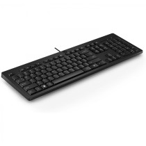 TECLADO ALAMBRICO HP 25 QWERTY ESPA NEGRO USB [ 266C9AAABM ][ KB-906 ]