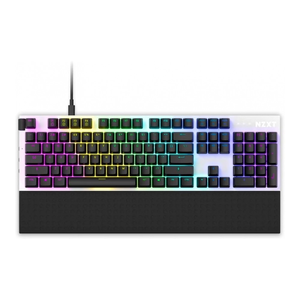 TECLADO ALAMBRICO / NZXT / BLANCO / FULL / USB / GAMER [ KB-1FSUS-WR ][ KB-948 ]