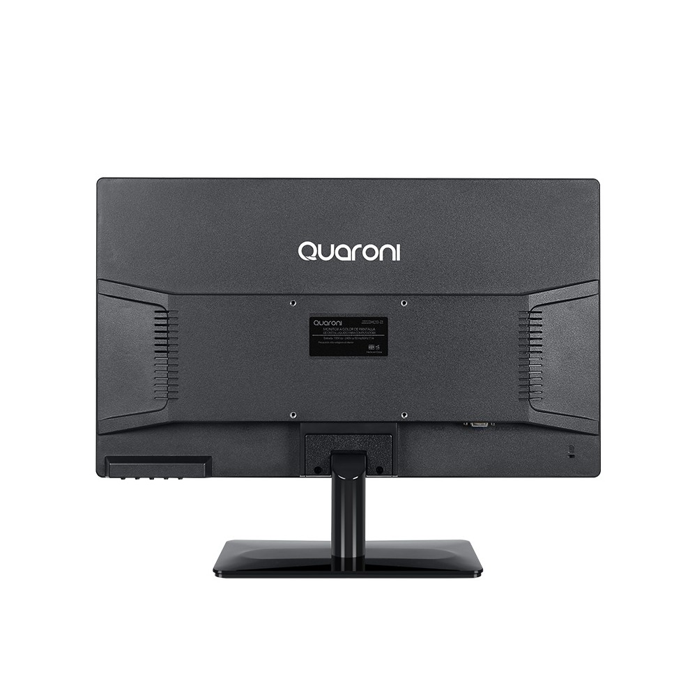 MONITOR LED HD QUARONI / 19.5 PULGADAS / RESOLUCION HD 1366X768 PX / VGA/HDMI / NEGRO [ MQ19-02 ][ MNL-2032 ]