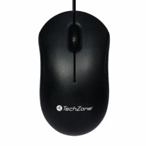 MOUSE ALAMBRICO TECHZONE TZMOU01 1000 DPI NEGRO [ TZMOU01 ][ MS-1136 ]