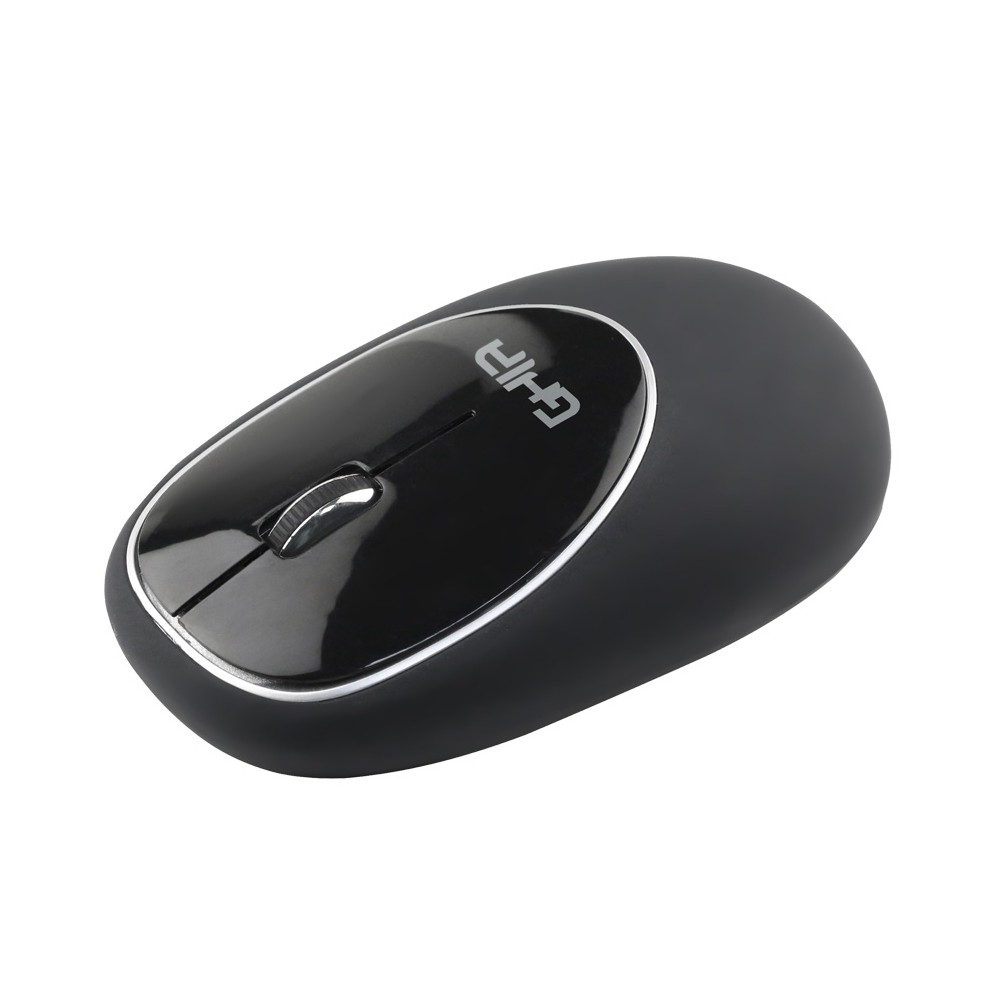 MOUSE ERGONOMICO DE MEMORY FOAM GHIA NEGRO/NEGRO / INALAMBRICO/1000 DPI [ GT100NN ][ MS-1247 ]