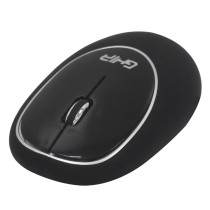 MOUSE ERGONOMICO DE MEMORY FOAM GHIA NEGRO/NEGRO / INALAMBRICO/1000 DPI [ GT100NN ][ MS-1247 ]