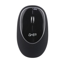 MOUSE ERGONOMICO DE MEMORY FOAM GHIA NEGRO/NEGRO / INALAMBRICO/1000 DPI [ GT100NN ][ MS-1247 ]