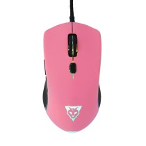 MOUSE OCELOT GAMING ALAMBRICO/ILUMINACION TIPO RGB/DPI 1000-1600-3000-6200/ COLOR ROSA MAGENTA CON N [ OGMM03 ][ MS-1407 ]