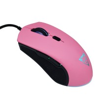 MOUSE OCELOT GAMING ALAMBRICO/ILUMINACION TIPO RGB/DPI 1000-1600-3000-6200/ COLOR ROSA MAGENTA CON N [ OGMM03 ][ MS-1407 ]