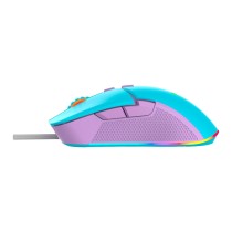 MOUSE OCELOT CREATORS ALAMBRICO/AZUL CON MORADO/RGB/7 BOTONES/HASTA DPI 7200/OCELOT GAMING [ OCM-CANDY-BLUE ][ MS-1428 ]