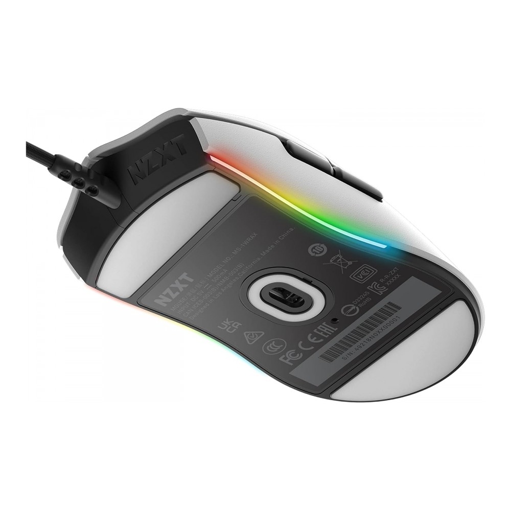 MOUSE GAMER NZXT PTICO LIFT/BLANCO/ALAMBRICO/USB-A/16.000DPI/GAMER [ MS-1WRAX-WM ][ MS-1501 ]