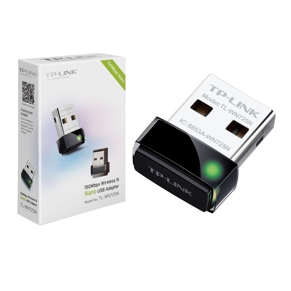 TARJETA DE RED | TP-LINK | TL-WN725N | USB INALAMBRICA | 150 MBPS | TAMANO NANO [ TL-WN725N ][ NIC-1284 ]