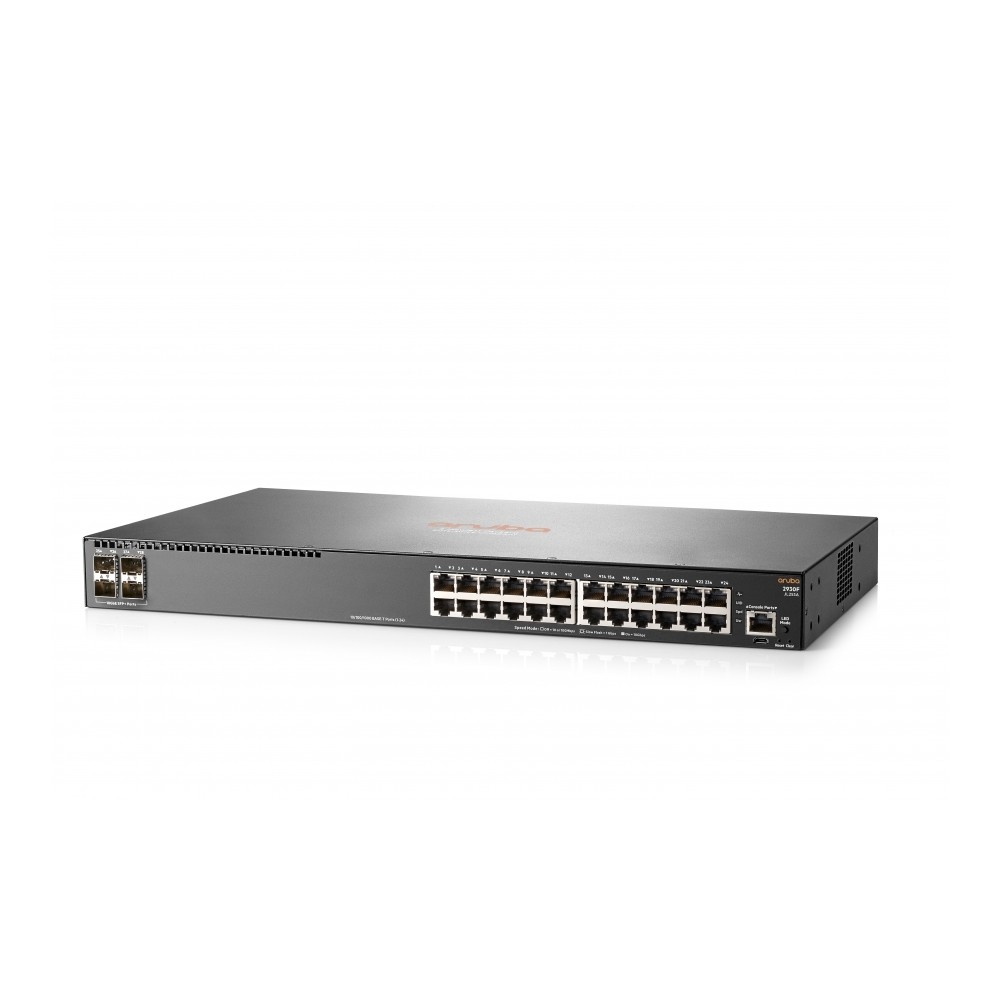 SWITCH HPE ARUBA JL253A 2930F 24 PUERTOS RJ45 10/100/1000 Y 4 SFP 1/10GE ADMINISTRABLE CAPA 3 RIP, O [ JL253A ][ NIC-2300 ]